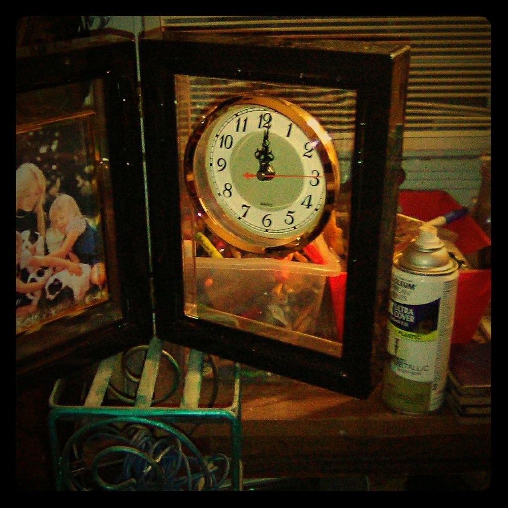 2way clock/photo frame